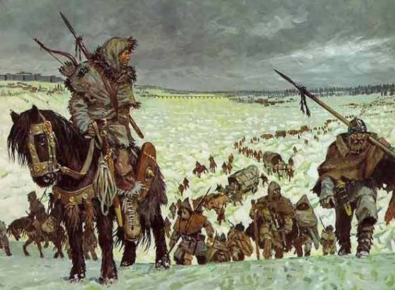 Во времена Великого переселения народов в 5 веке н.э. жителей убивали целыми деревнями